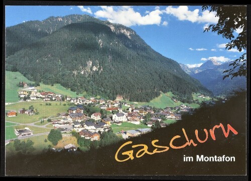 Gaschurn im Montafon : [Gaschurn im Montafon, gegen Vallüla, 2813 m Vorarlberg, Österreich ...]