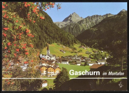 Gaschurn im Montafon : [Gaschurn im Montafon, 980 m gegen die Vallüla, 2813 m Vorarlberg, Österreich ...]