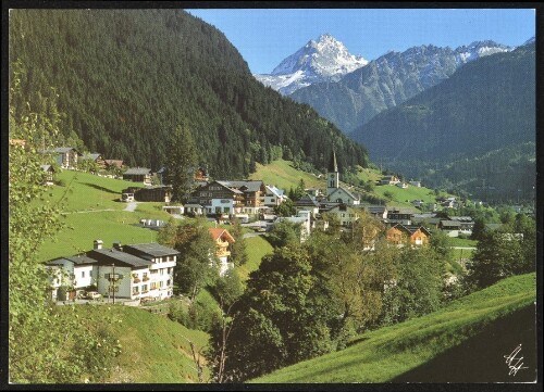 [Gaschurn] : [Gaschurn im Montafon, 980 m, gegen Vallüla, 2813 m Vorarlberg, Österreich ...]