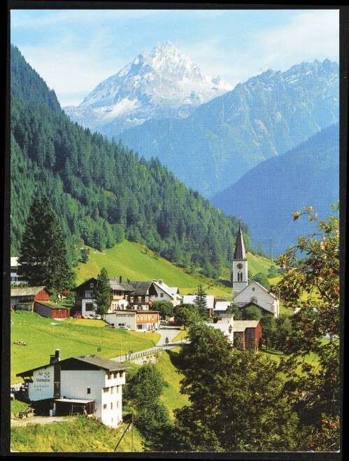 [Gaschurn] : [Gaschurn im Montafon, 979 m gegen die Vallüla, 2813 m Vorarlberg, Austria ...]