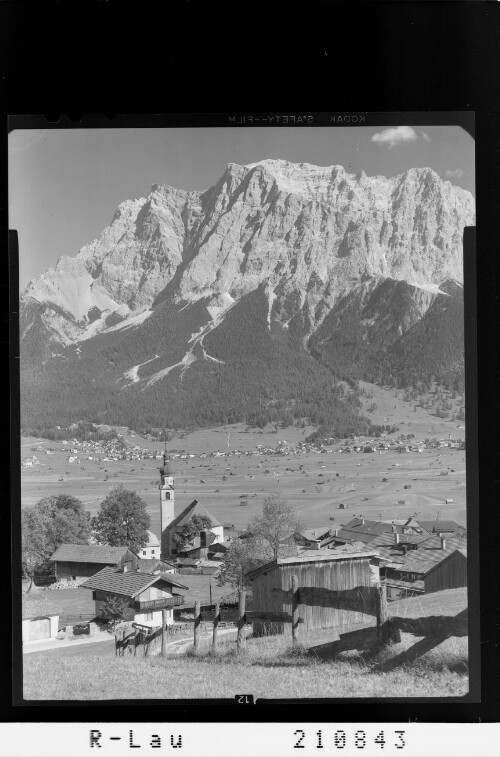 Lermoos, Tirol gegen Zugspitze : [Lermoos gegen Wetterstein Gebirge]