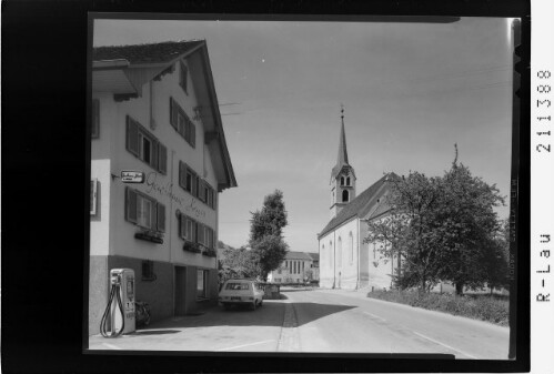 Gaissau, Vorarlberg : [Gasthaus Kreuz und Pfarrkirche in Gaissau]
