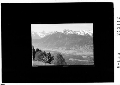 Nenzing mit Zimba und Schesaplana : [Blick von Dünserberg auf Nenzing und in den Rhätikon mit Zimba und Scesaplana]