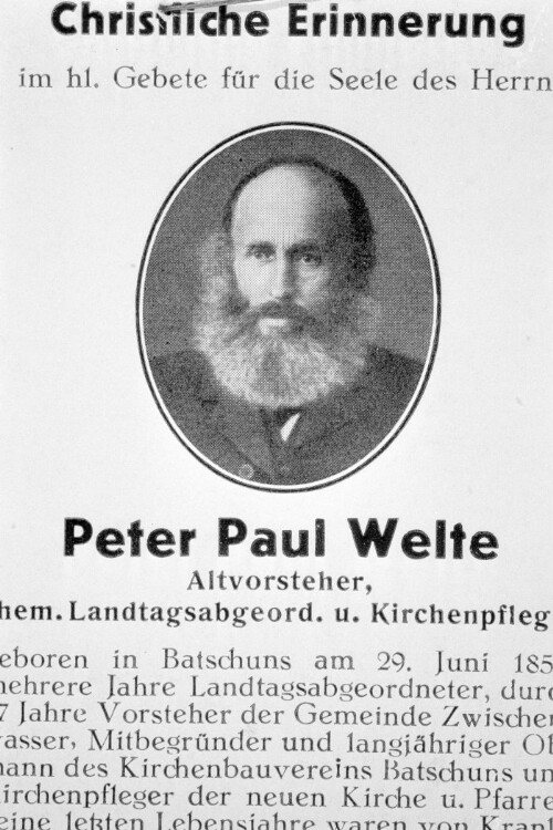 Landtagsabgeordneter Peter Paul Welte