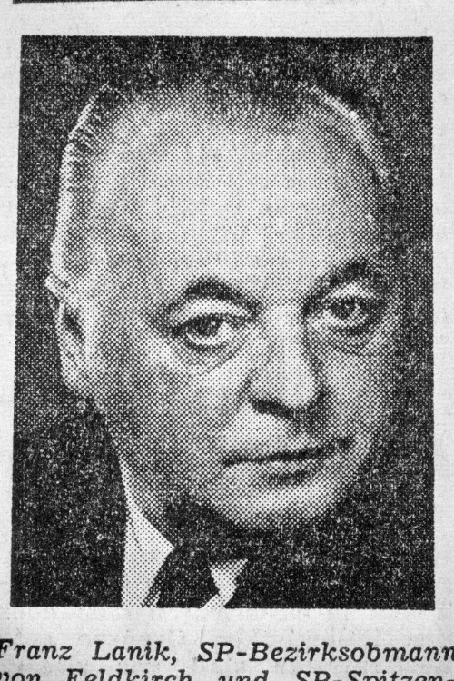 Landtagsabgeordneter Franz Josef Lanik