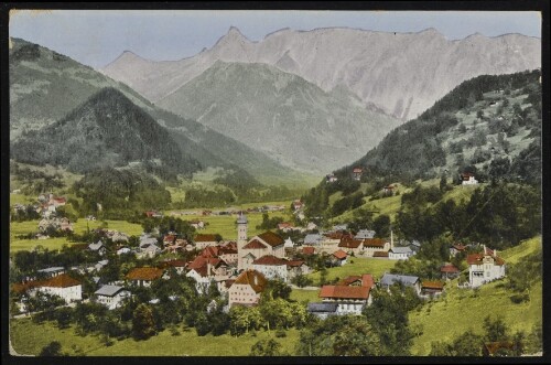 [Schruns] : [Schruns (Montafon) mit Zimbaspitze (2645 m), Vorarlberg ...]