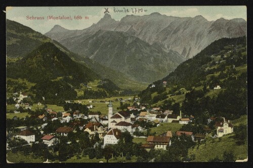 Schruns (Montafon), 686 m : [Postkarte ...]