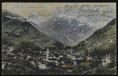Schruns, Montafon, 686 m : [Postkarte An ... in ...]