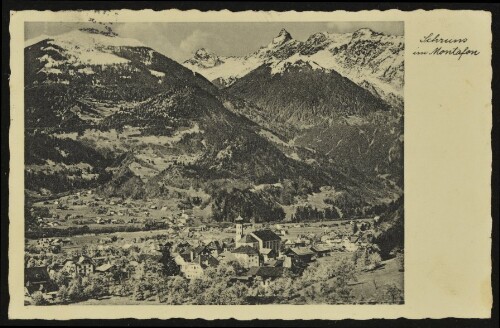 Schruns : im Montafon : [Schruns im Montafon mit Zimbaspitze 2645 m (Vorarlberg) ...]