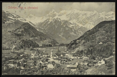 Schruns, 686 m (Montafon) : [Postkarte ...]