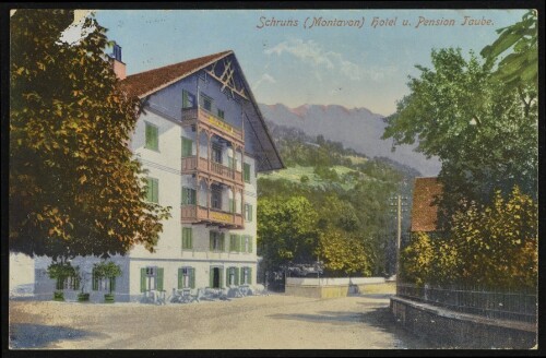 Schruns (Montavon) Hotel u. Pension Taube