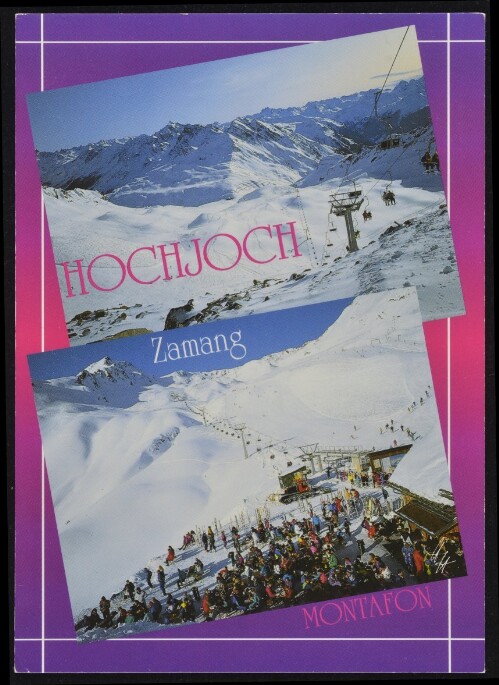 [Schruns] Hochjoch Zamang Montafon : [Skigebiet Hochjoch - Zamang, 2380 m bei Schruns im Montafon Vorarlberg, Österreich ...]