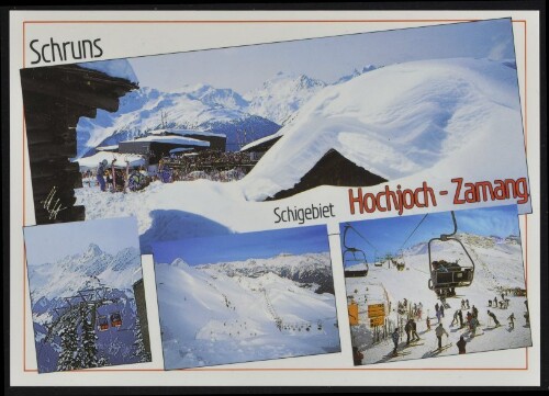 Schruns : Schigebiet Hochjoch - Zamang : [Skigebiet Hochjoch-Zamang, 2380 m bei Schruns im Montafon Vorarlberg, Österreich ...]