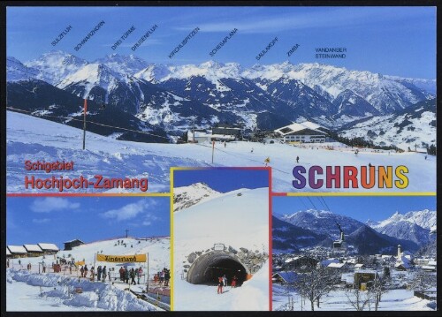 Schruns Schigebiet Hochjoch-Zamang ... : [Schigebiet Hochjoch-Zamang, 2380 m mit längstem Schitunnel der Welt, 476 m Vorarlberg, Österreich ...]