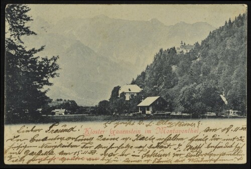 [Schruns] Kloster Gauenstein im Montavonthal : [Post-Karte ...]