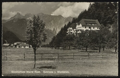 Sanatorium Maria Rast Schruns i. Montafon