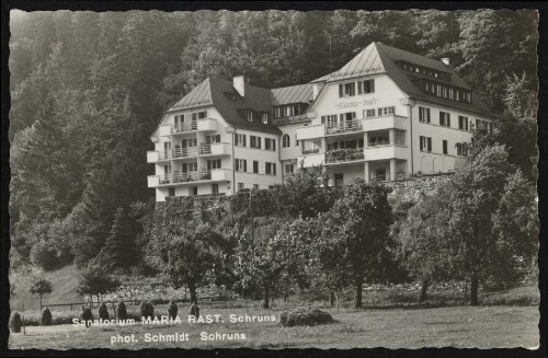 Sanatorium Maria Rast Schruns