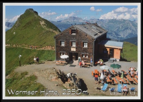 [Schruns] Wormser Hütte, 2350 m : [Wormser Hütte, 2350 m, im Verwall, gegen Rote Wand, Montafon, Vorarlberg, Österreich ...]