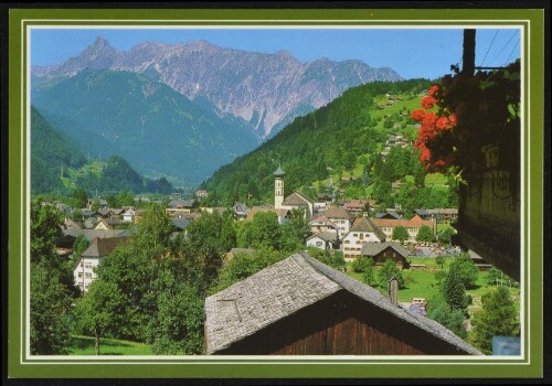 [Schruns] : [Schruns, 690 m gegen Zimba, 2643 m und Vandanser Steinwand Montafon - Vorarlberg ...]
