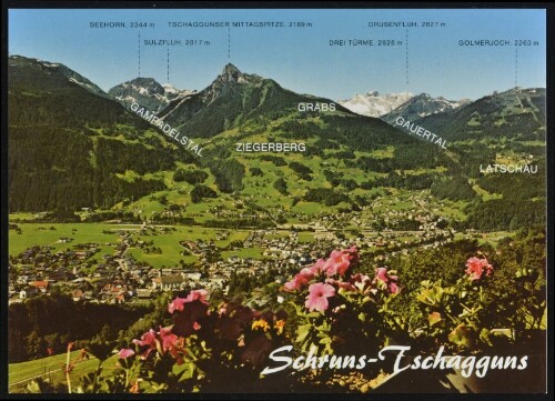 Schruns-Tschagguns : Seehorn, 2344 m : Sulzfluh, 2817 m ... : [Schruns und Tschagguns im Montafon Vorarlberg, Österreich ...]