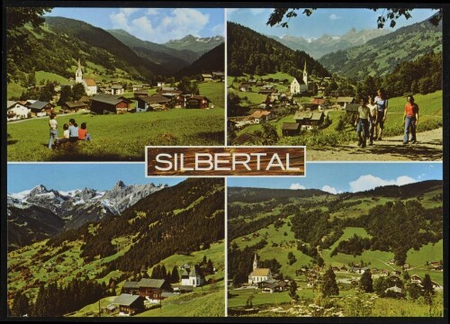 Silbertal : [Silbertal im Montafon, 889 m Silbertal gegen Lobspitze Silbertal gegen Zimba Kristberg gegen Zimba Silbertal gegen Kristberg Vorarlberg, Österreich ...]