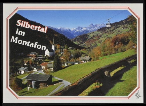 Silbertal im Montafon : [Silbertal im Montafon, 889 m, gegen Zimba, 2643 m Vorarlberg, Österreich ...]