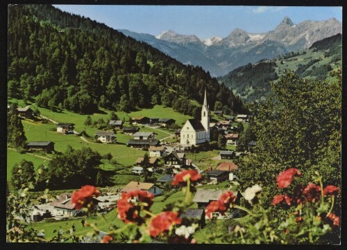 [Silbertal] : [Silbertal im Montafon, 889 m gegen Zimba, 2645 m Vorarlberg, Österreich ...]