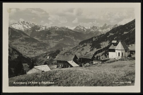 [Silbertal] Kristberg 1430 m g. Rhätikon