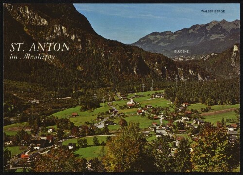 St. Anton im Montafon : Bludenz : Walser Berge : [St. Anton im Montafon gegen Bludenz und Walser Berge Vorarlberg, Österreich ...]