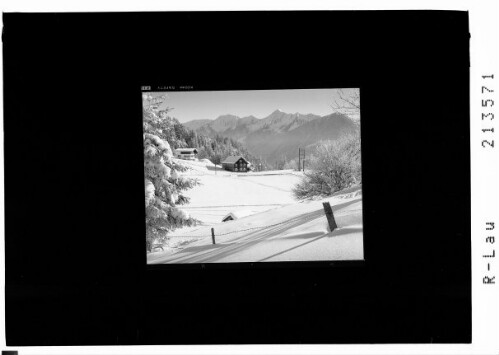 Laterns - Alpe Furx Blick auf Hochgerach : [Blick von Furx zum Walserkamm]