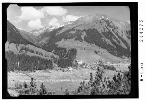 Holzgau im Lechtal 1100 m Tirol 1100 m mit Hornbachkette : [Holzgau mit Blick zum Mädelejoch]