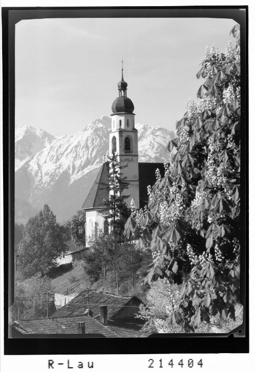 Tarrenz bei Imst, Oberinntal / Tirol : [Pfarrkirche Tarrenz mit Blick zur Hohen Aifenspitze]