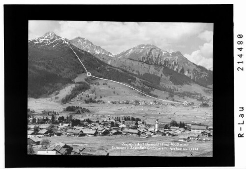 Zugspitzdorf Ehrwald in Tirol 1000 m mit Lermoos und Sessellift Grubigstein