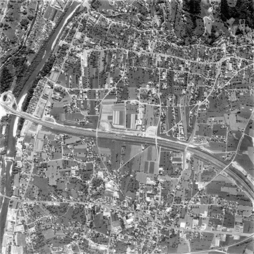 Luftbilder Lauterach 1950, 1972, 1979 und 1981