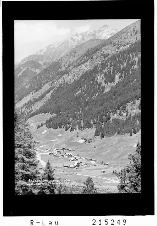 St.Leonhard - Piössmes 1400 m gegen Grieskogel 2986 m, Pitztal / Tirol : [Pösmes im Pitztal gegen Hairlacher Seekopf]