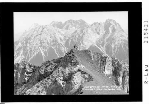 Grubigstein bei Lermoos, Blick gegen Mieminger Gebirge