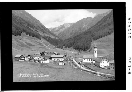 Niederthai bei Umhausen im Ötztal / Tirol : [Niederthai im Horlachtal Gegen Larstiggrat]