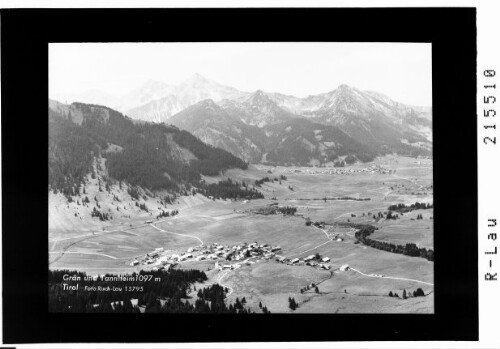 Grän und Tannheim 1097 m Tirol : [Blick auf Grän und Tannheim mit Gaishorn]