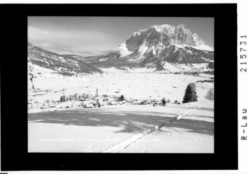 Lermoos und Ehrwald in Tirol mit Zugspitze 2963 m