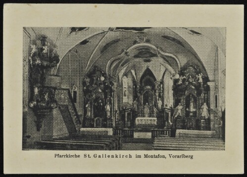 Pfarrkirche St. Gallenkirch im Montafon, Vorarlberg : [Postkarte ...]