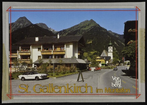 St. Gallenkirch im Montafon : Vorarlberg : [St. Gallenkirch im Montafon, Ortszentrum gegen Gweilspitze Vorarlberg, Österreich ...]