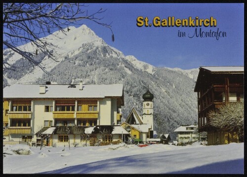 St. Gallenkirch : im Montafon : [St. Gallenkirch im Montafon gegen Gweilspitze, 2187 m Vorarlberg, Österreich ...]