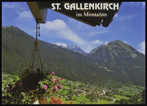 St. Gallenkirch : im Montafon : [St. Gallenkirch im Montafon gegen Valschavieler Maderer, 2769 m Vorarlberg, Österreich ...]