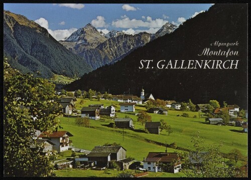 Alpenpark Montafon St. Gallenkirch : [St. Gallenkirch im Montafon gegen die Vallüla, 2813 m Vorarlberg, Österreich ...]