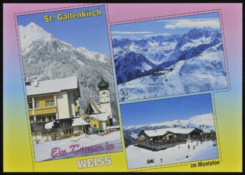 St. Gallenkirch Ein Traum in weiss : [St. Gallenkirch im Montafon gegen Gweilspitze, 2187 m und Silvretta Nova Vorarlberg, Österreich ...]
