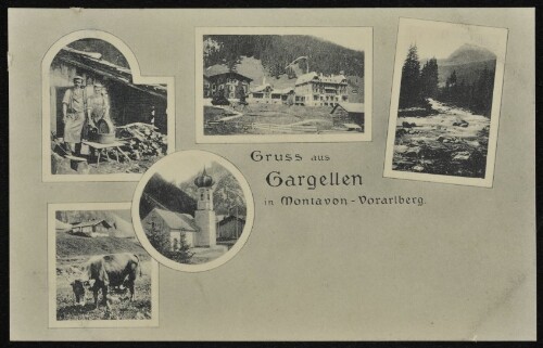[St. Gallenkirch] Gruss aus Gargellen in Montavon - Vorarlberg : [Post-Karte ...]