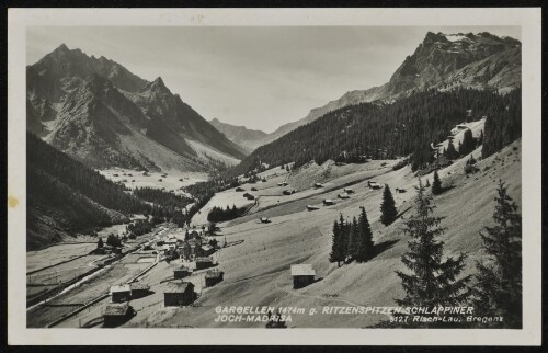 [St. Gallenkirch] Gargellen 1474 m g. Ritzenspitzen-Schlappiner Joch-Madriser