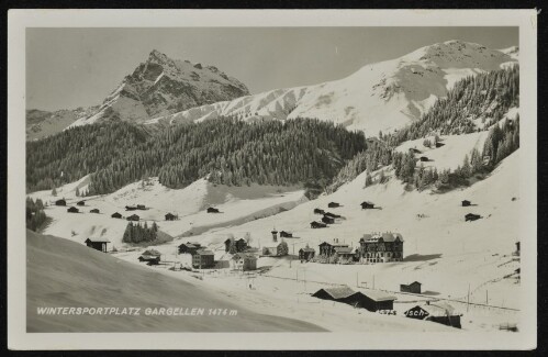 [St. Gallenkirch] Wintersportplatz Gargellen 1474 m