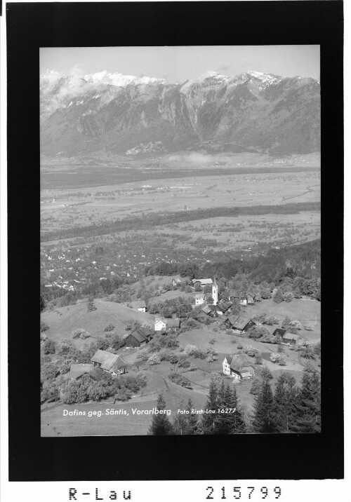 Dafins gegen Säntis / Vorarlberg