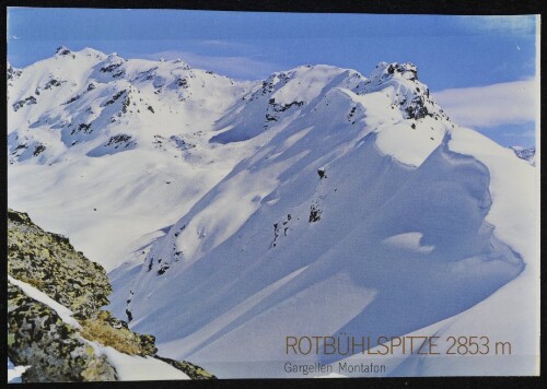 [St. Gallenkirch] Rotbühlspitze 2853 m : Gargellen Montafon : [Rotbühlspitze, 2853 m schönster Tourengipfel von Gargellen im Montafon Vorarlberg, Österreich ...]